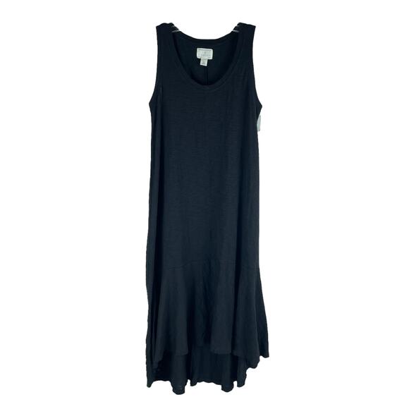 Calson Nordstrom Ruffle Midi Tank Dress Black Size S - Picture 1 of 7